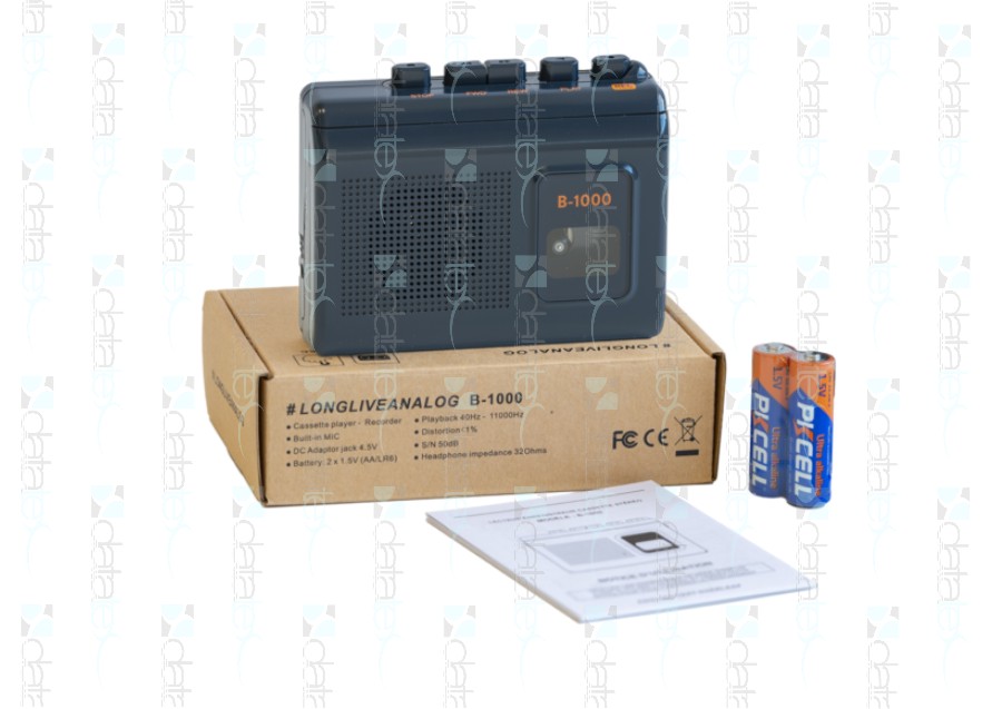 Registratore/lettore portatile per audiocassette B-1000 Walkman - RTM